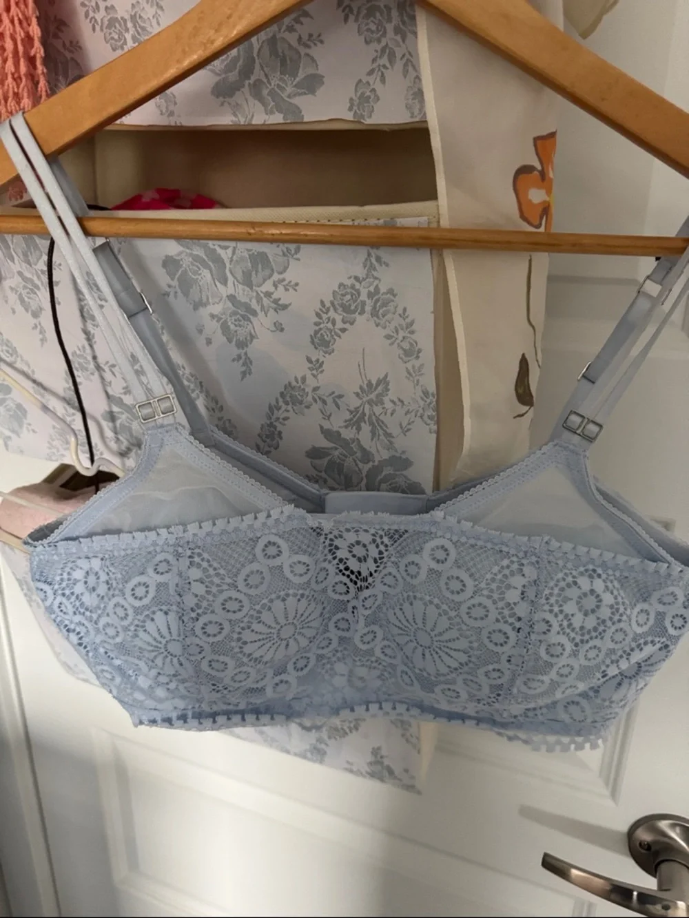 Aerie Light Blue Lace Bralette 34D - Picture 2 of 4
